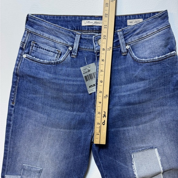 Mavi Nikki Mid-Rise Cropped Patchwork sz 27 - Picture 2 of 7
